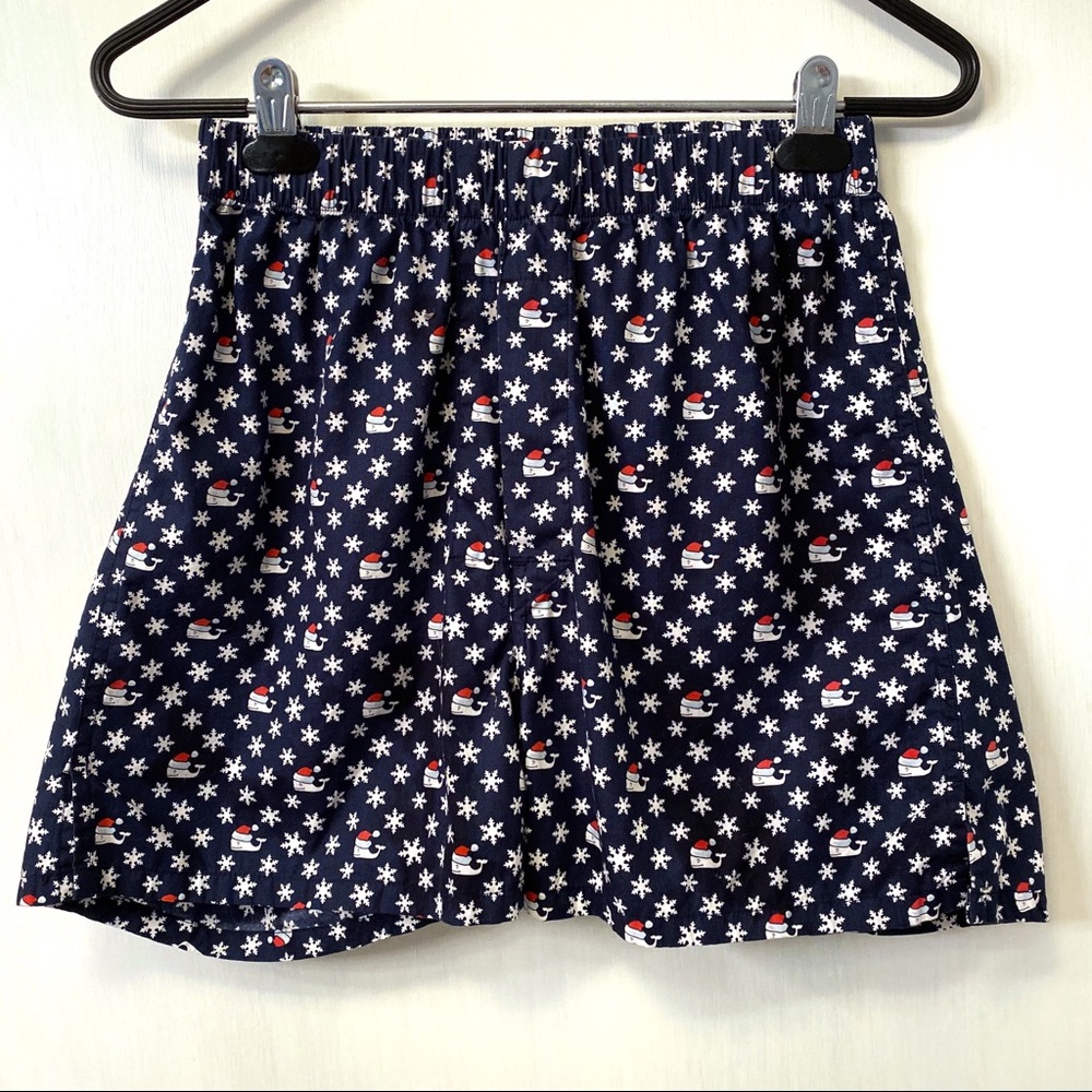 Vineyard Vines Santa Whale & Snowflake Boxers